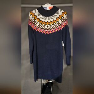 Old Navy. Navy Fair Isle Sweater Dress